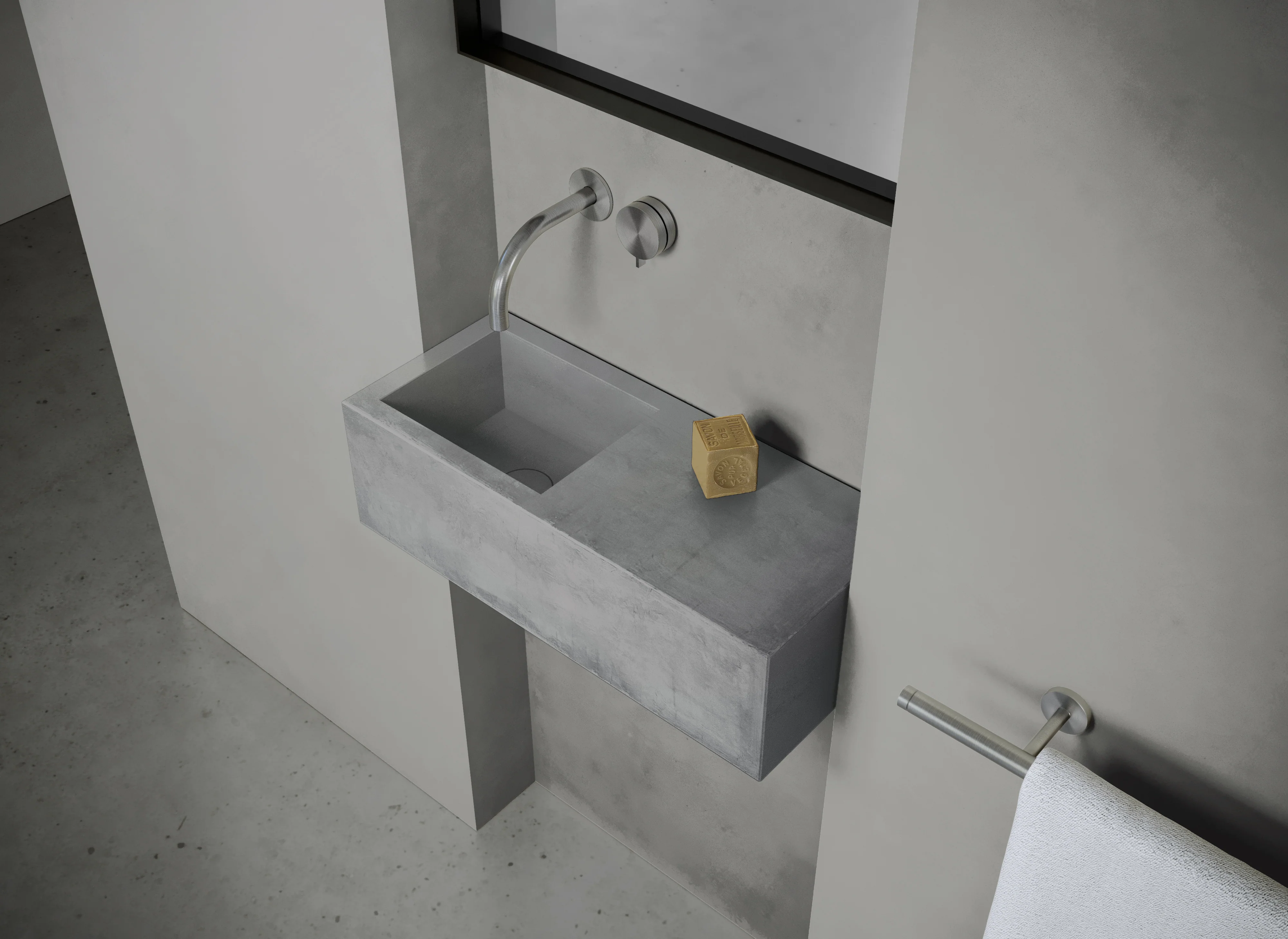 MSN BASIN 60 - Custom washbasin with pop-up waste - Image 4