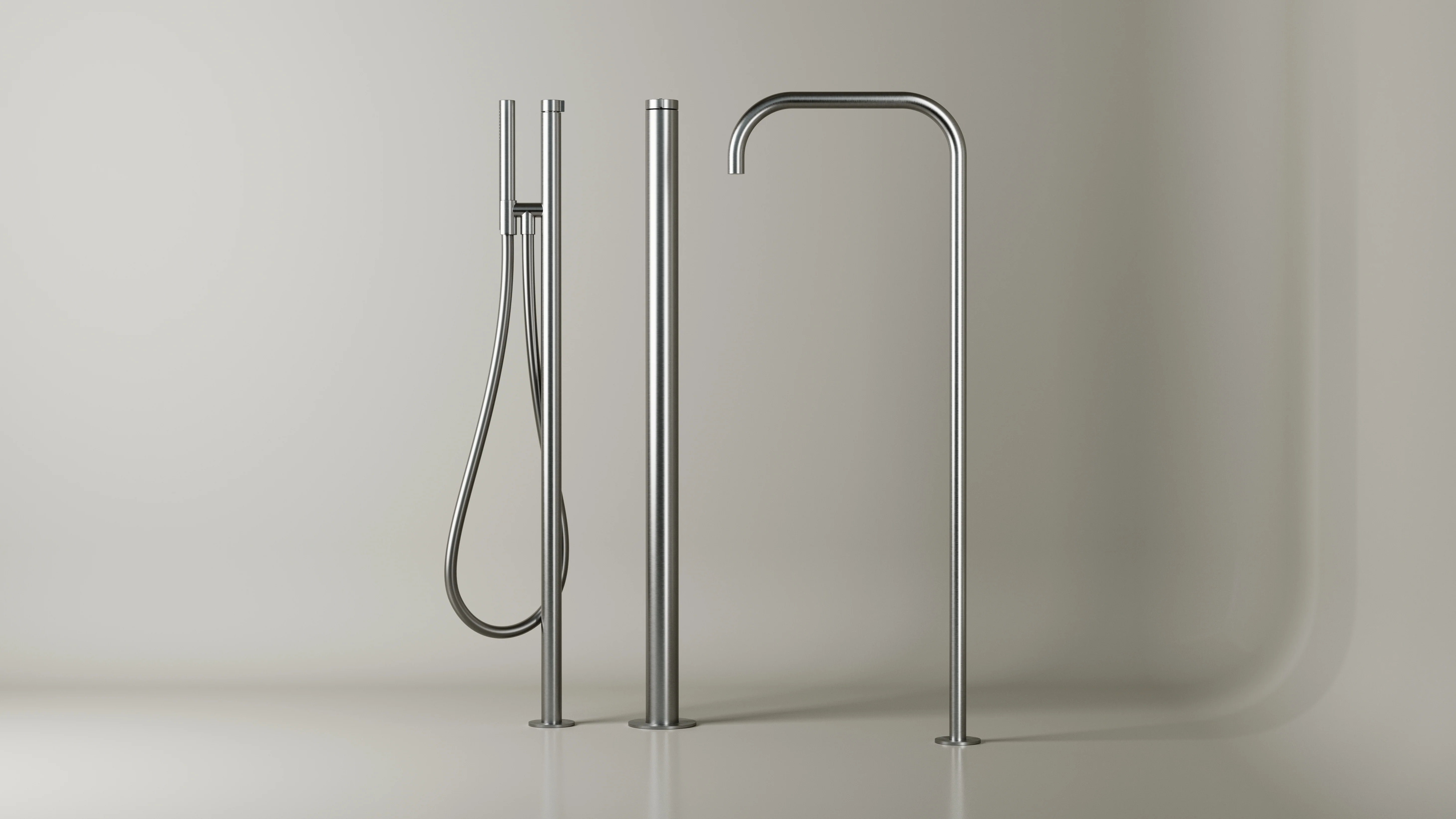 MSN SET26.11 - Floor mounted bath fixture set - Square