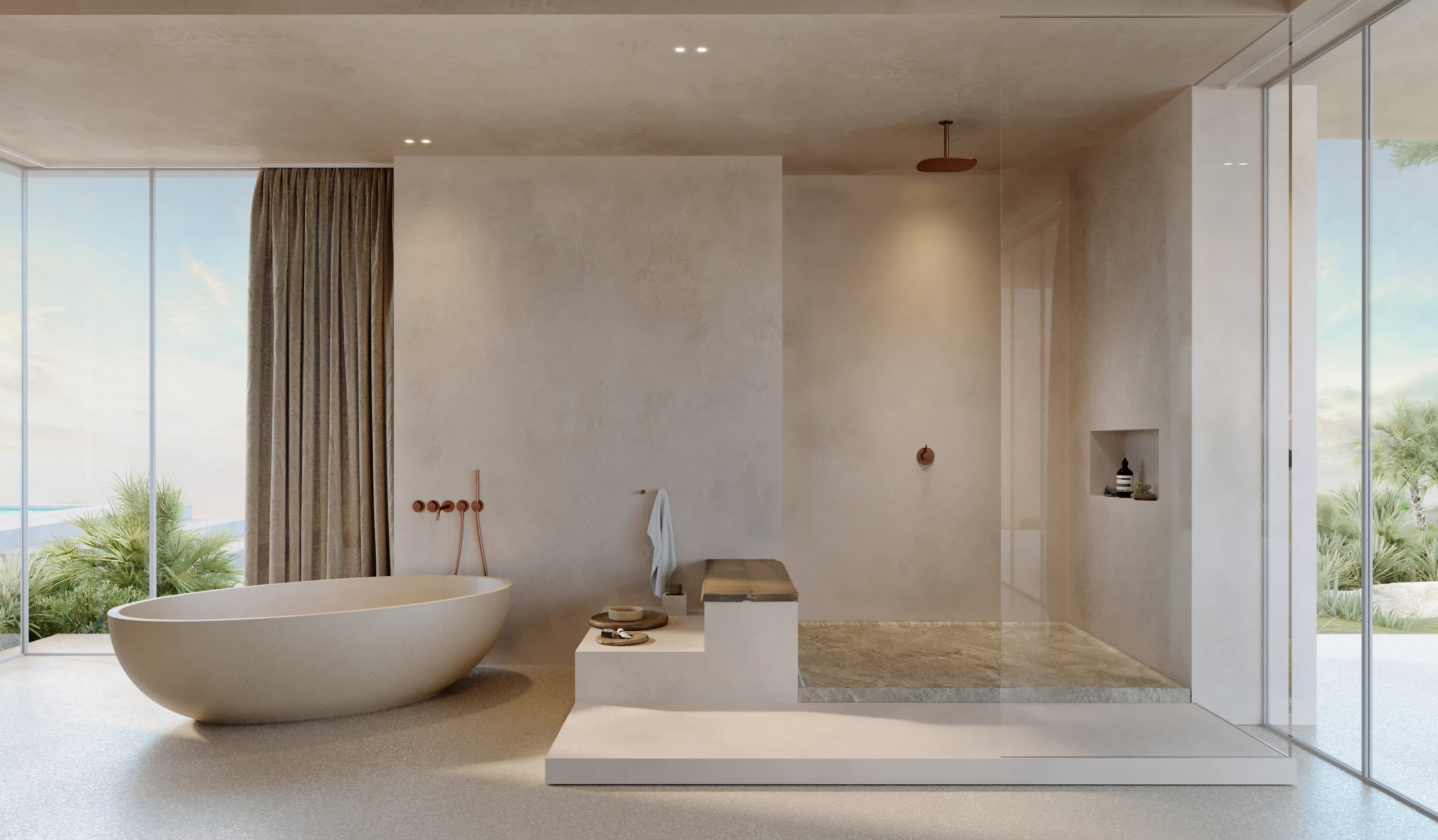 MSN SHOWER TRAY - Natural stone shower tray - Image 3