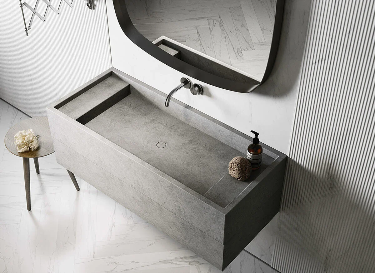 PB BASIN - Bathroom wash basin - 120cm - Image 17