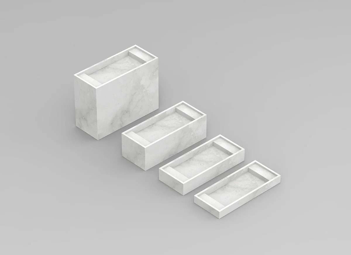 PB BASIN - Bathroom wash basin - 120cm - Image 27