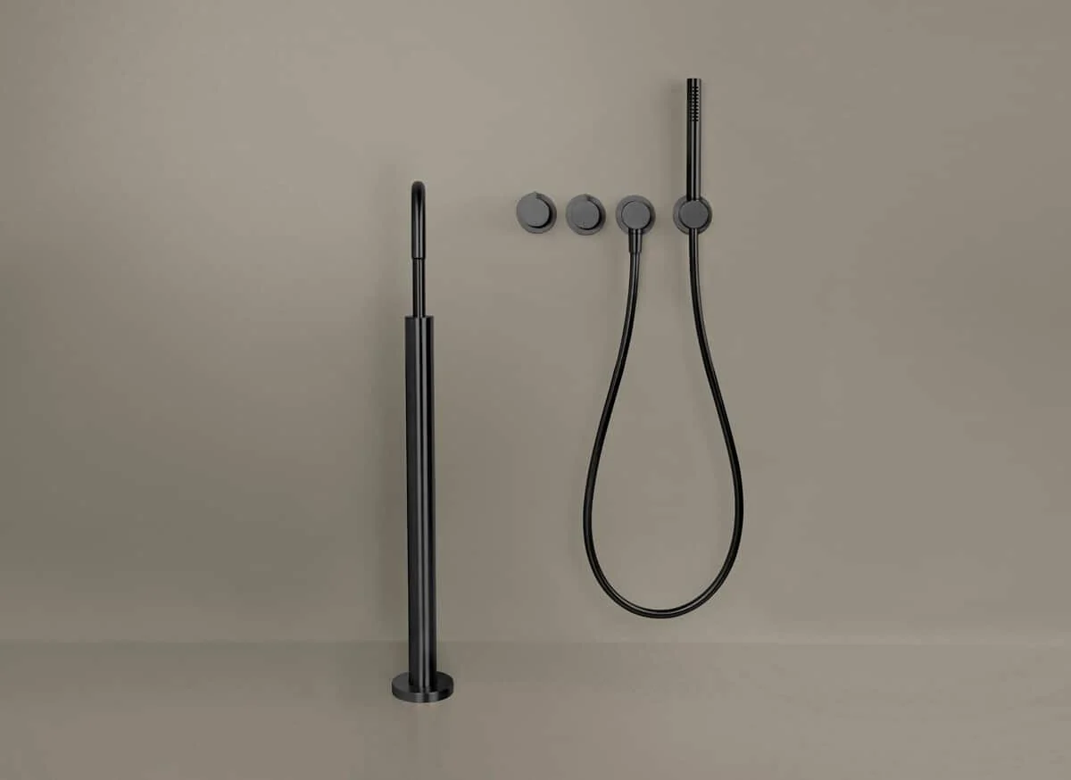 PB SET25THERM - Thermostatic floor mounted bath set - Image 3