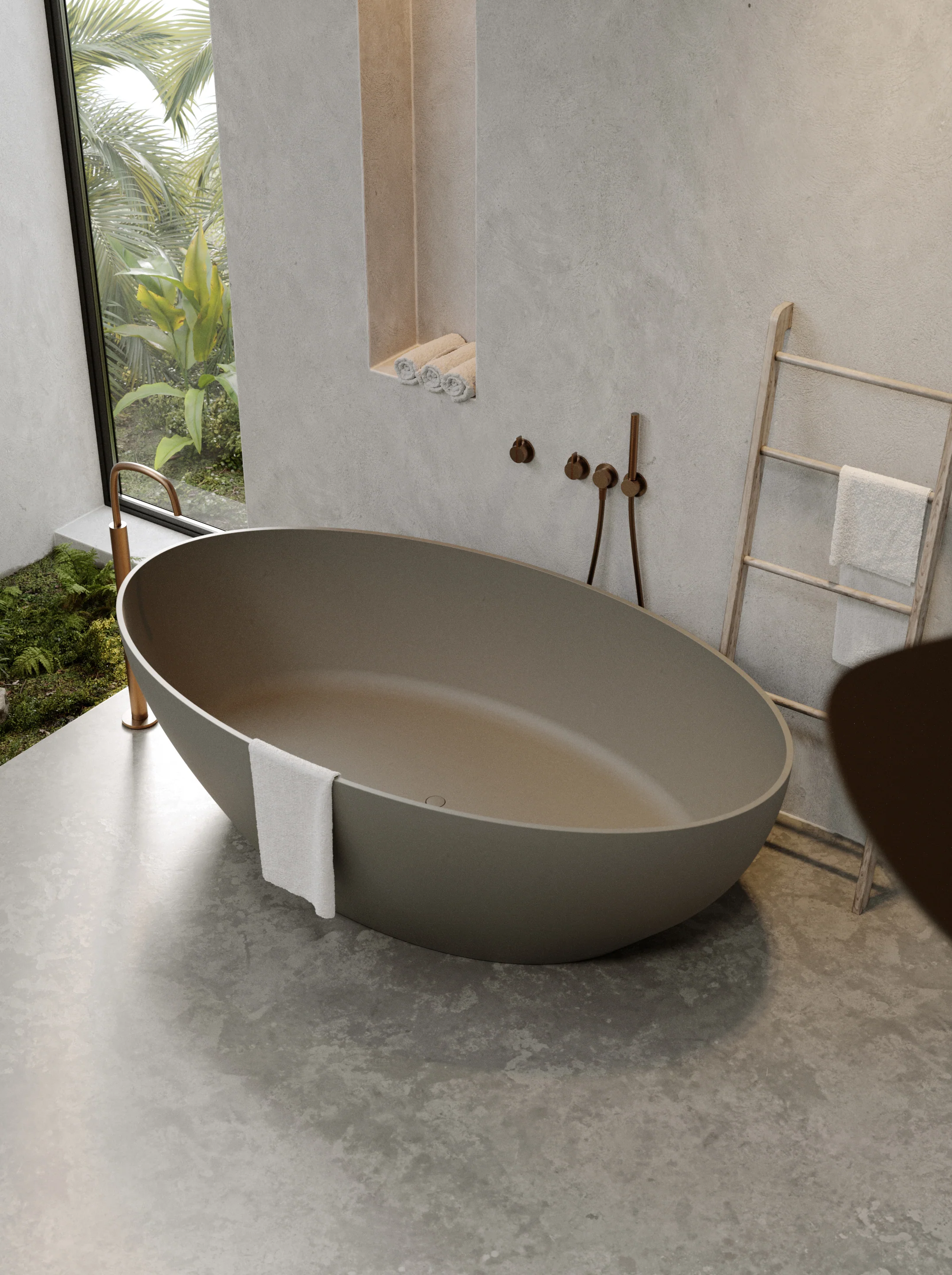 SALINAS BATH - Solid surface - Two person - Image 8
