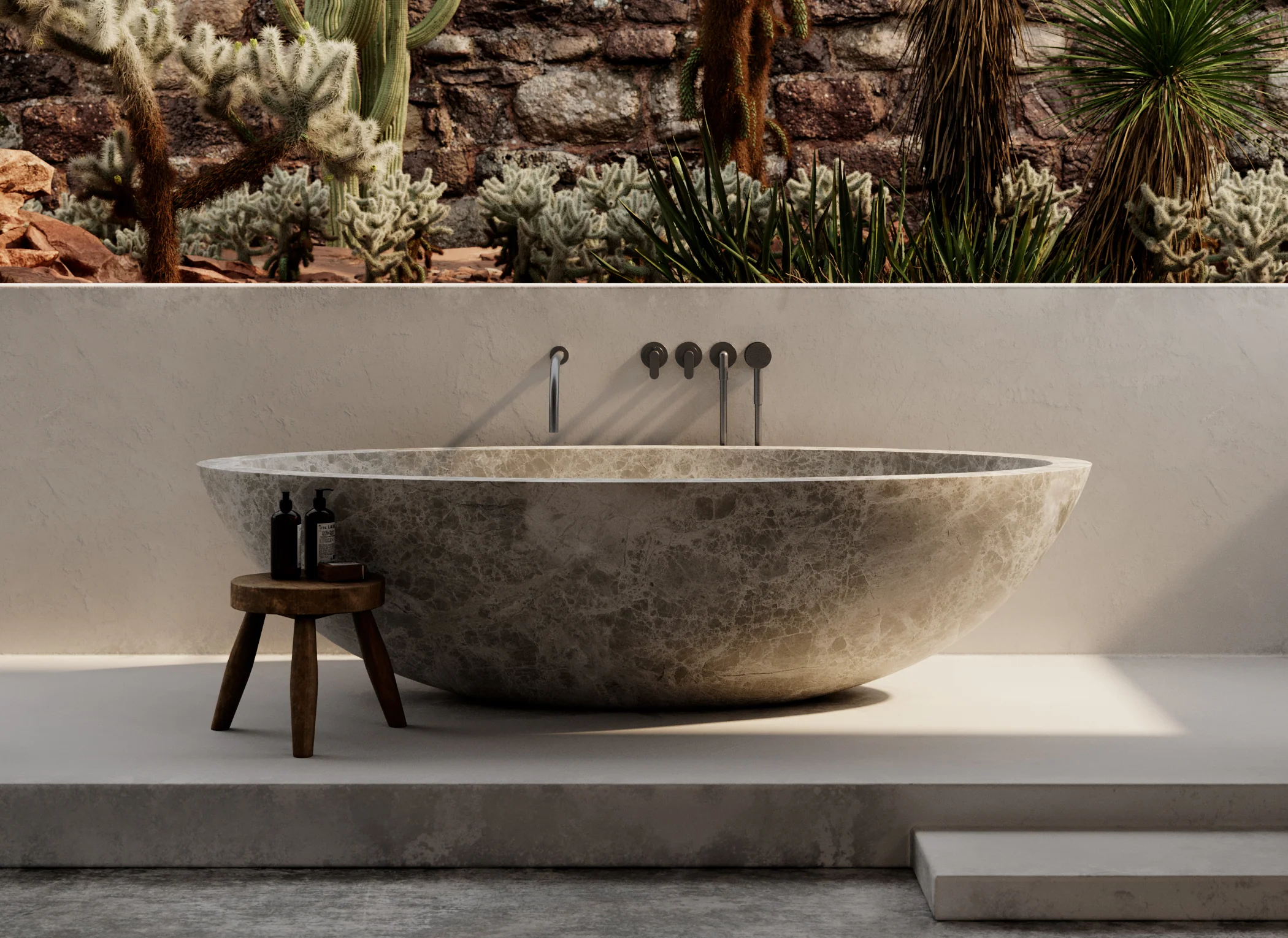 TULUM BATH - Natural stone - Two person - Image 6